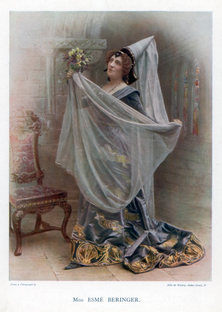 Esme Beringer , britisk skuespillerinne, 1901. av Ellis and Walery