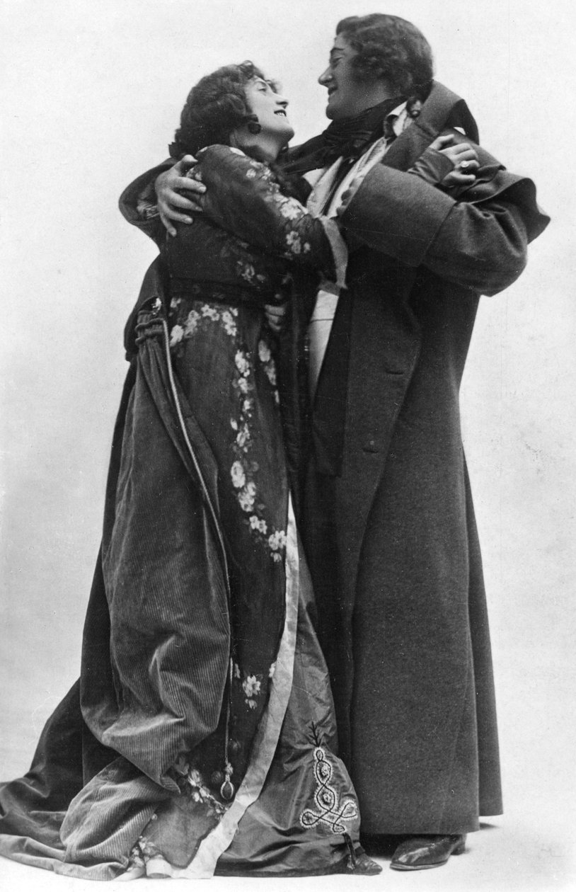 Julia Neilson og Fred Terry i The Scarlet Pimpernel, c1905. av Ellis and Walery