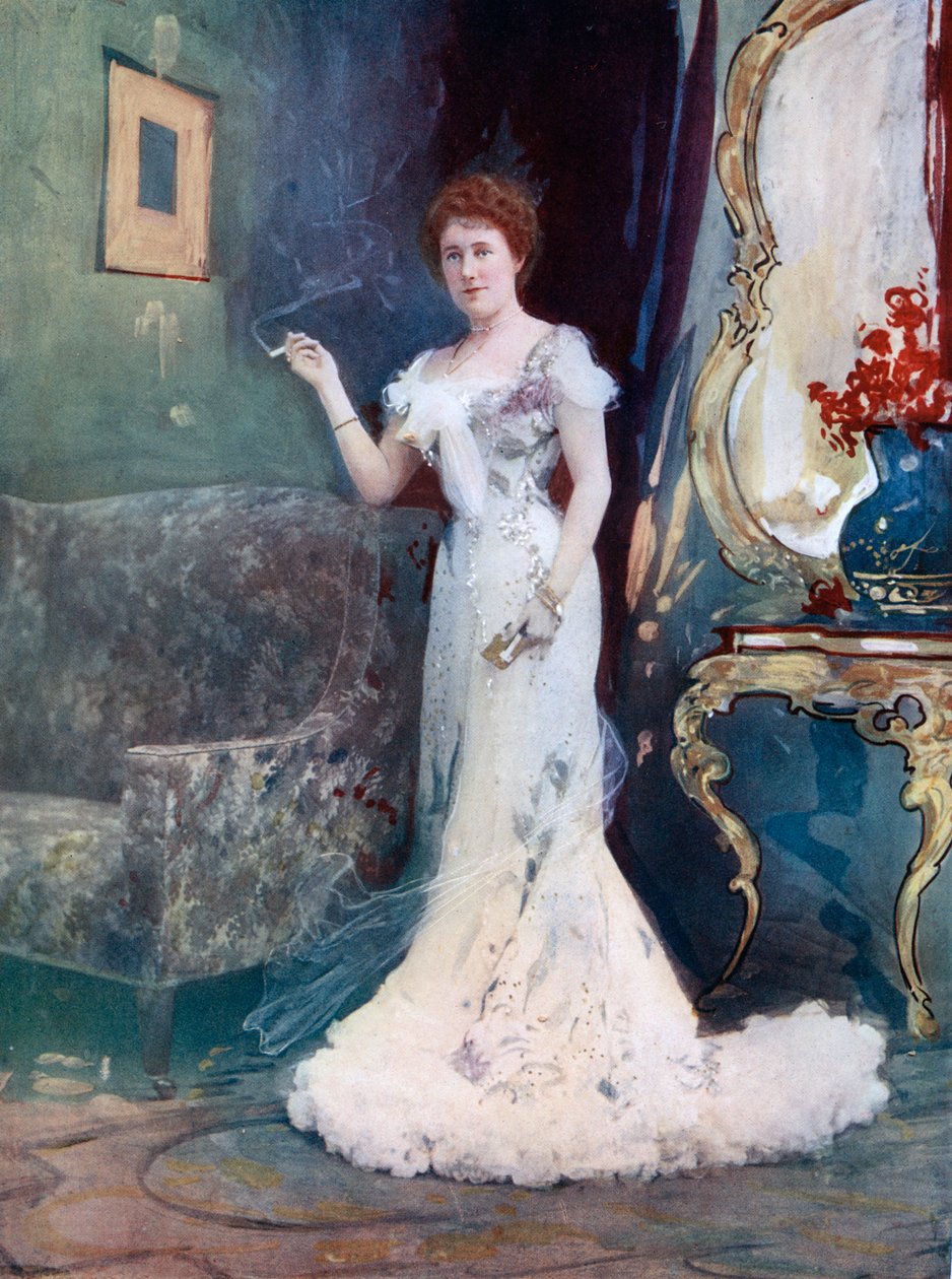 Frøken Granville i An Interrupted Honeymoon, c1902. av Ellis and Walery