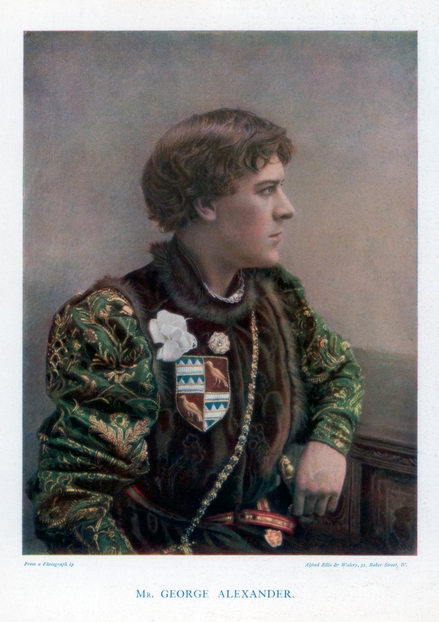 Sir George Alexander , engelsk skuespiller og teatersjef, 1901. av Ellis and Walery