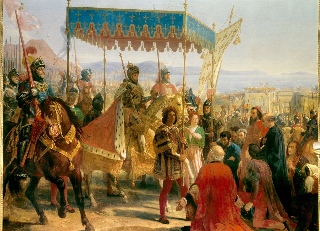Innført av Charles VIII (1470-1498) i Napoli av Eloi Firmin Feron