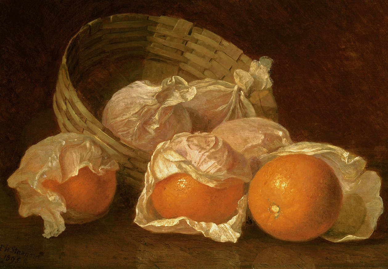 En kurv med appelsiner, 1895 av Eloise Harriet Stannard
