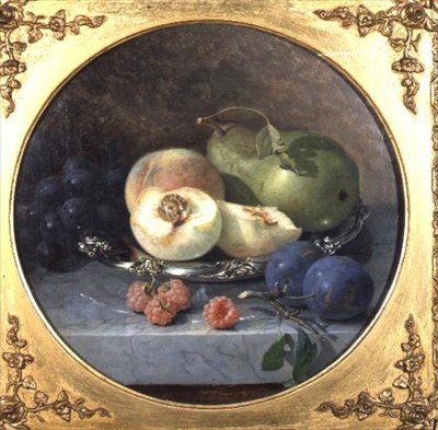 Still Life of Fruit on a Marble Ledge (par 63908) av Eloise Harriet Stannard