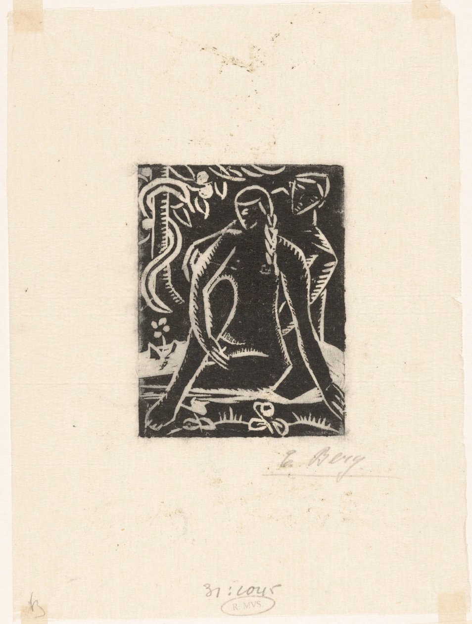 Adam og Eva av Else Berg (signed by artist)