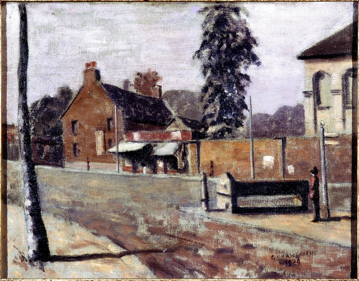 At The Edge of Epping (olje på lerret) av Elwin Hawthorne