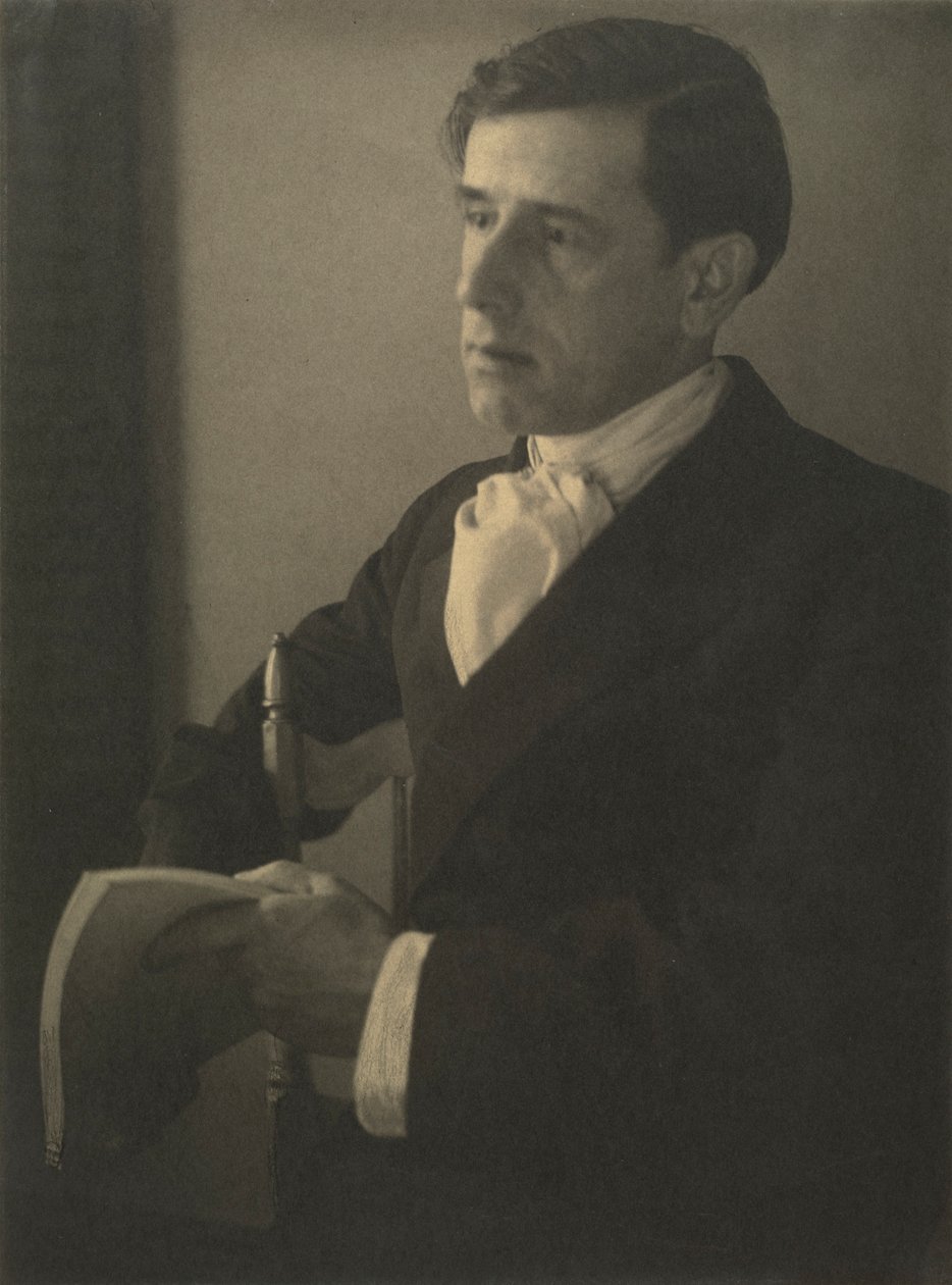 Portrett av Clarence H. White 1871-1925, ca. 1898. av Ema Spencer