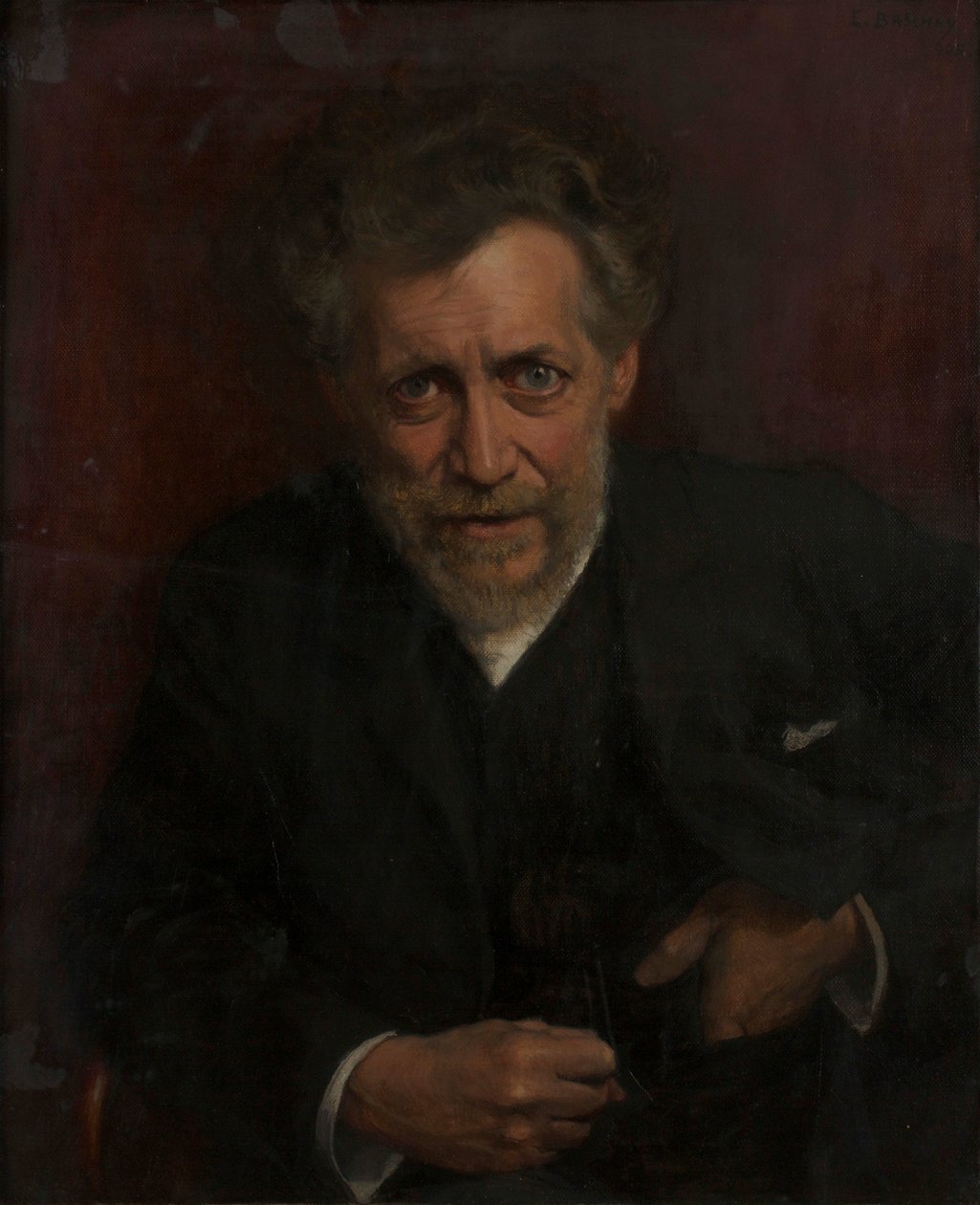 Portrett av professor Edmund von Hellmer av Emanuel Baschny