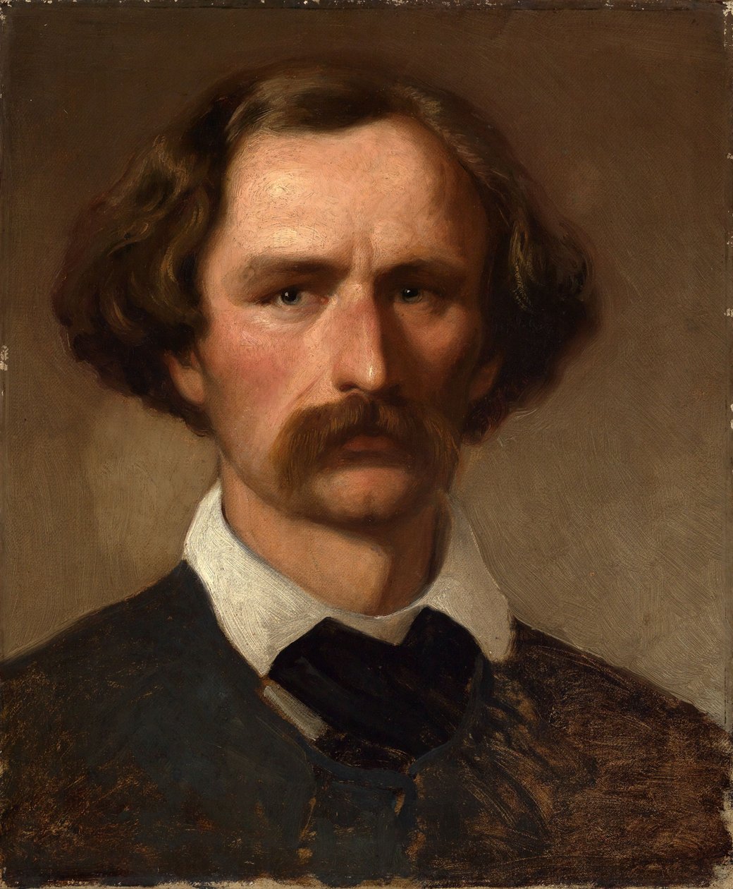 Portrett av maleren Carl Friedrich Lessing av Emanuel Gottlieb Leutze