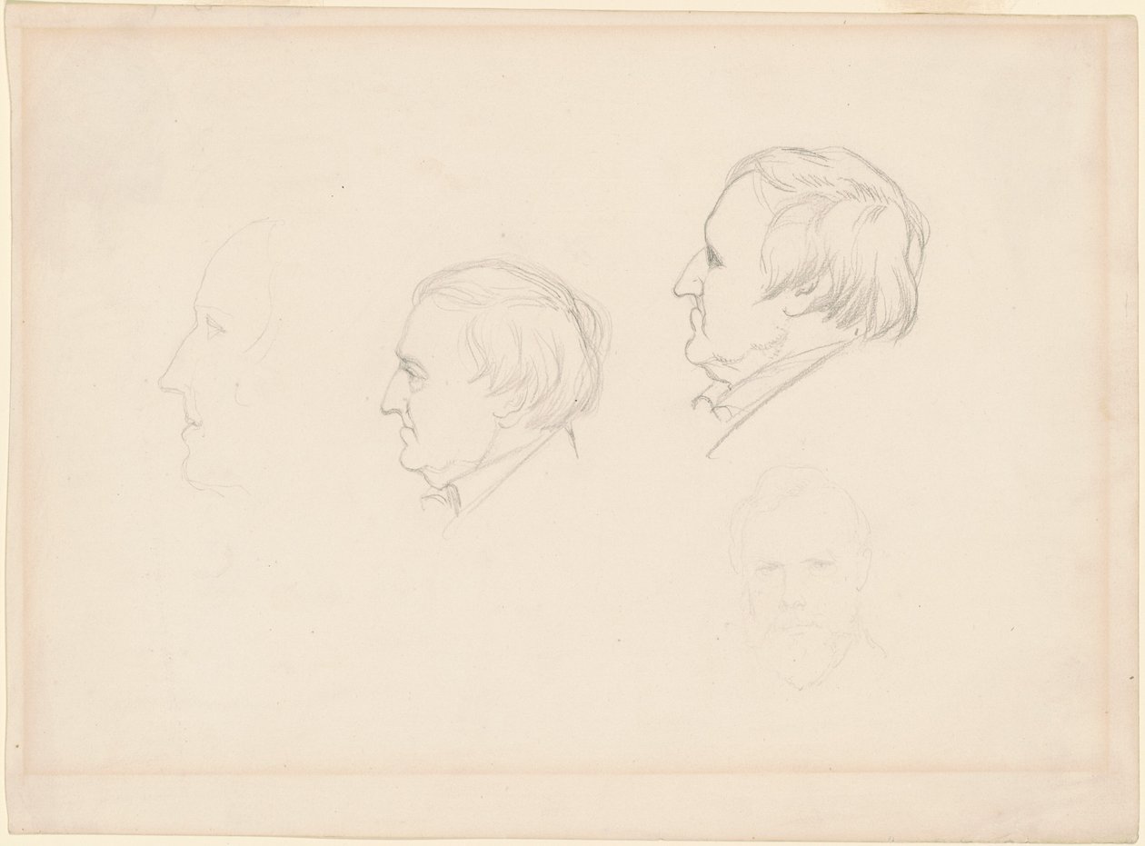 Studier av menn av Emanuel Gottlieb Leutze