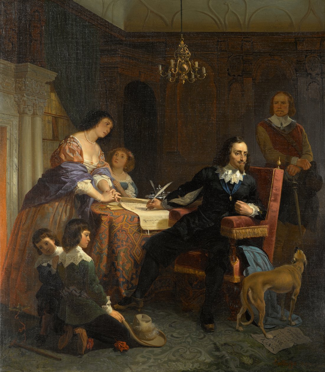 Oppnåelsen av Strafford av Emanuel Gottlieb Leutze