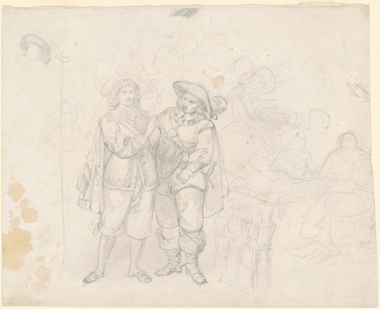 To kavalerere [recto] av Emanuel Gottlieb Leutze