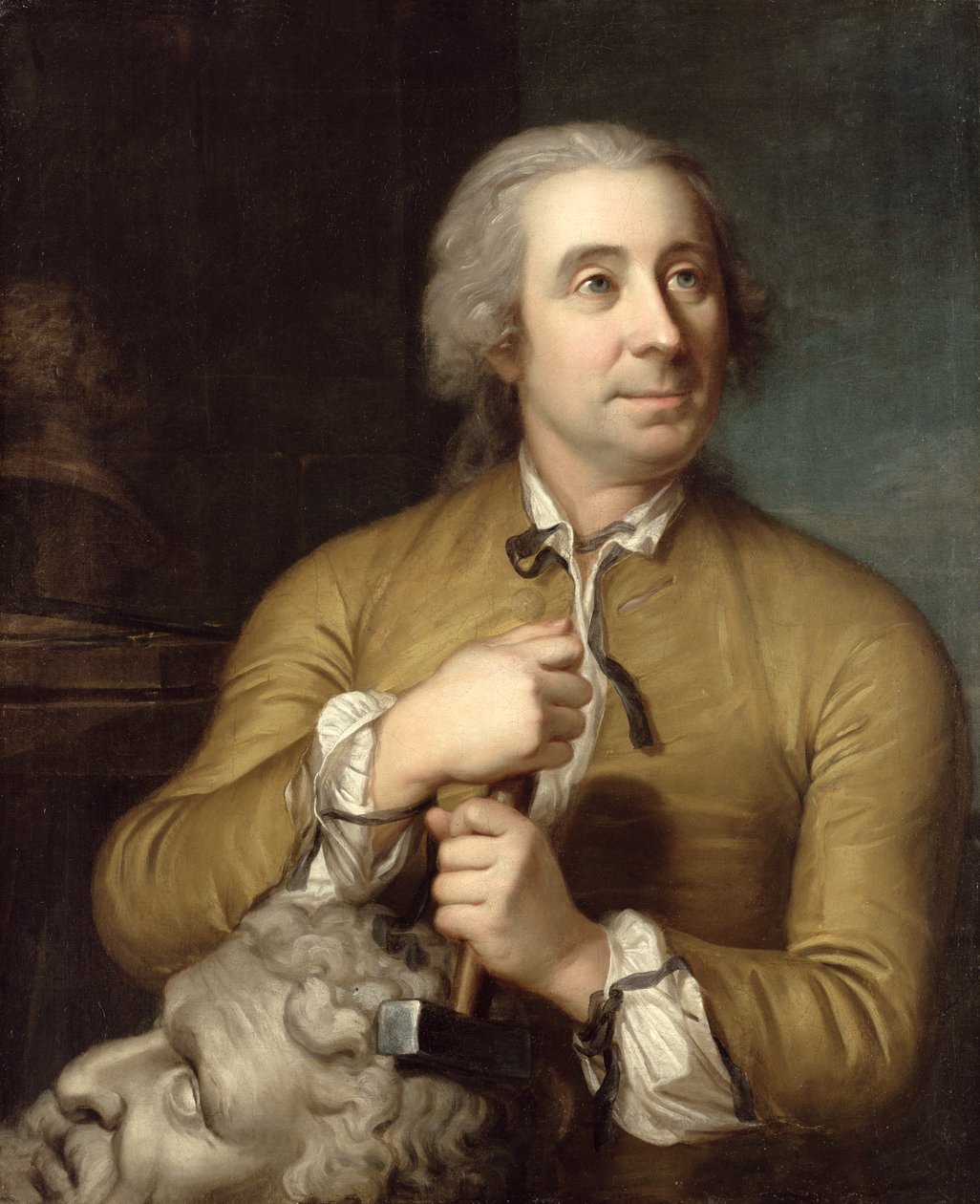 Billedhuggeren Johann August Nahl den eldre av Emanuel Handmann