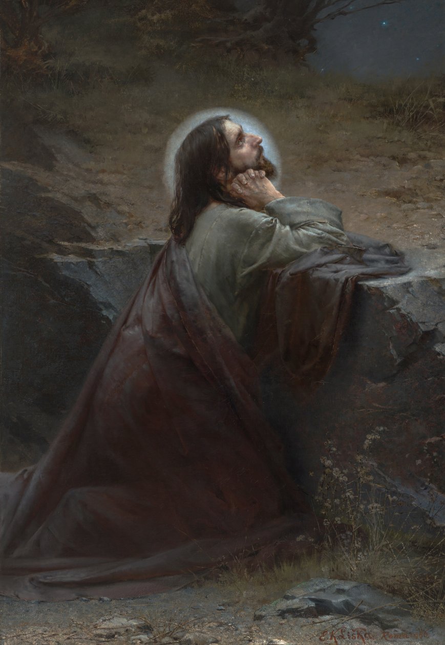 Kristus på Oljeberget (Skje din vilje!), 1886 av Emanuel Kresenc Liska