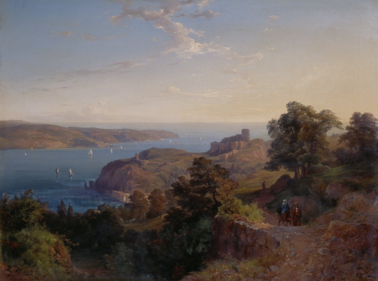 Munningen av Bosporos (Yoros Kalesi) av Emanuel Stöckler