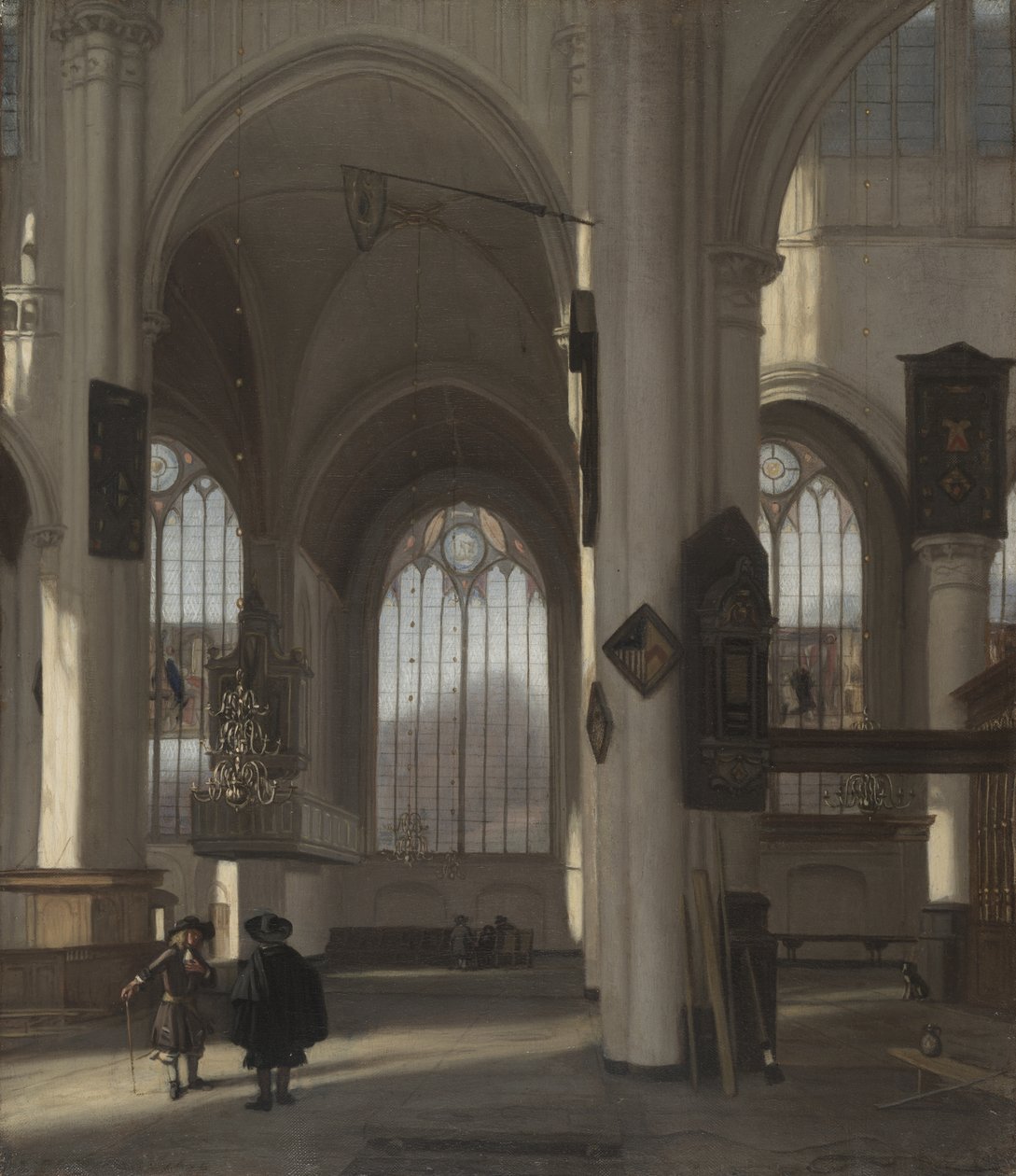 Interiør i en kirke, ca. 1680 (olje på lerret) av Emanuel de Witte