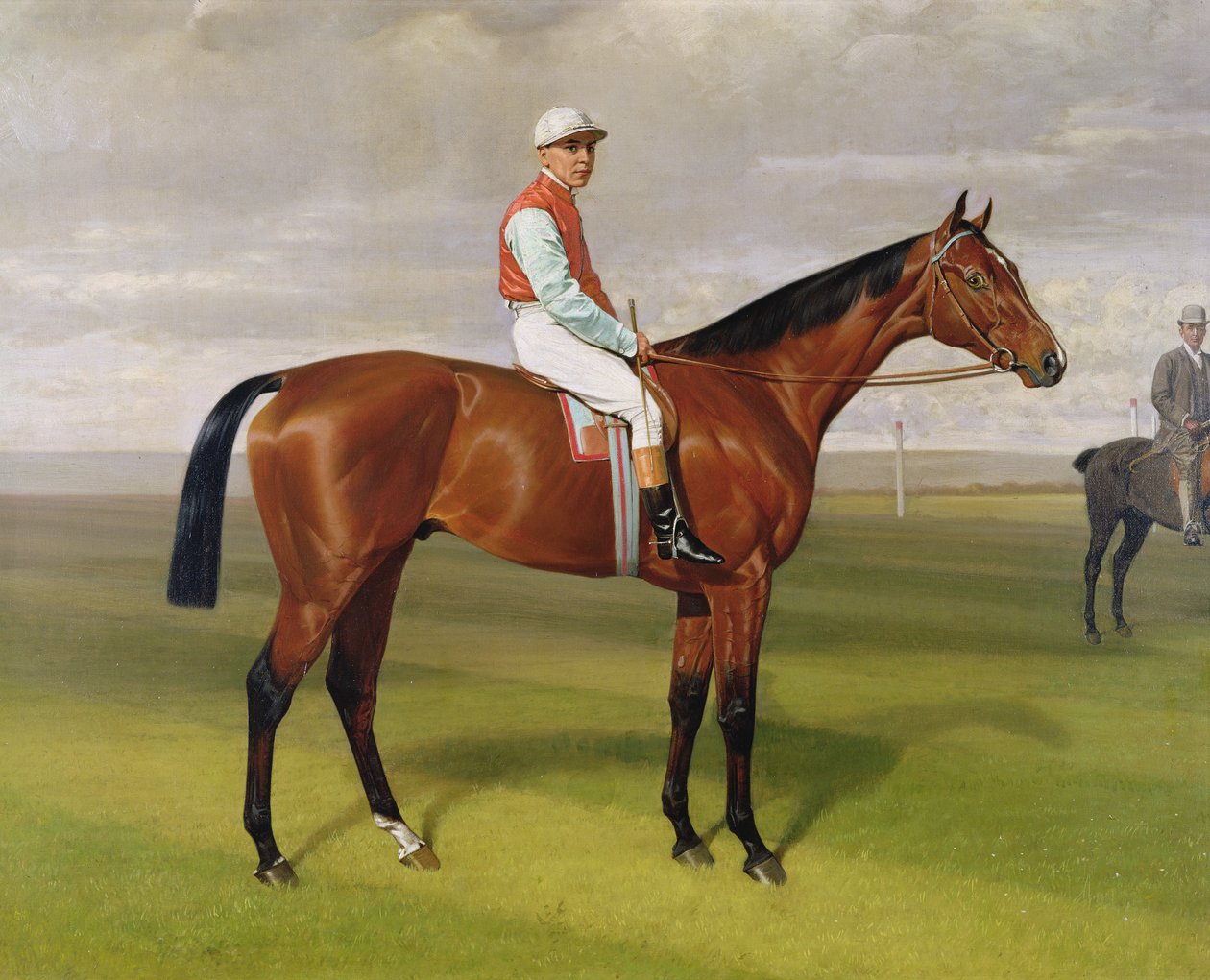 Isinglass, vinner av 1893 Derby, 1893 olje på lerret detalj av 188206 av Emil Adam