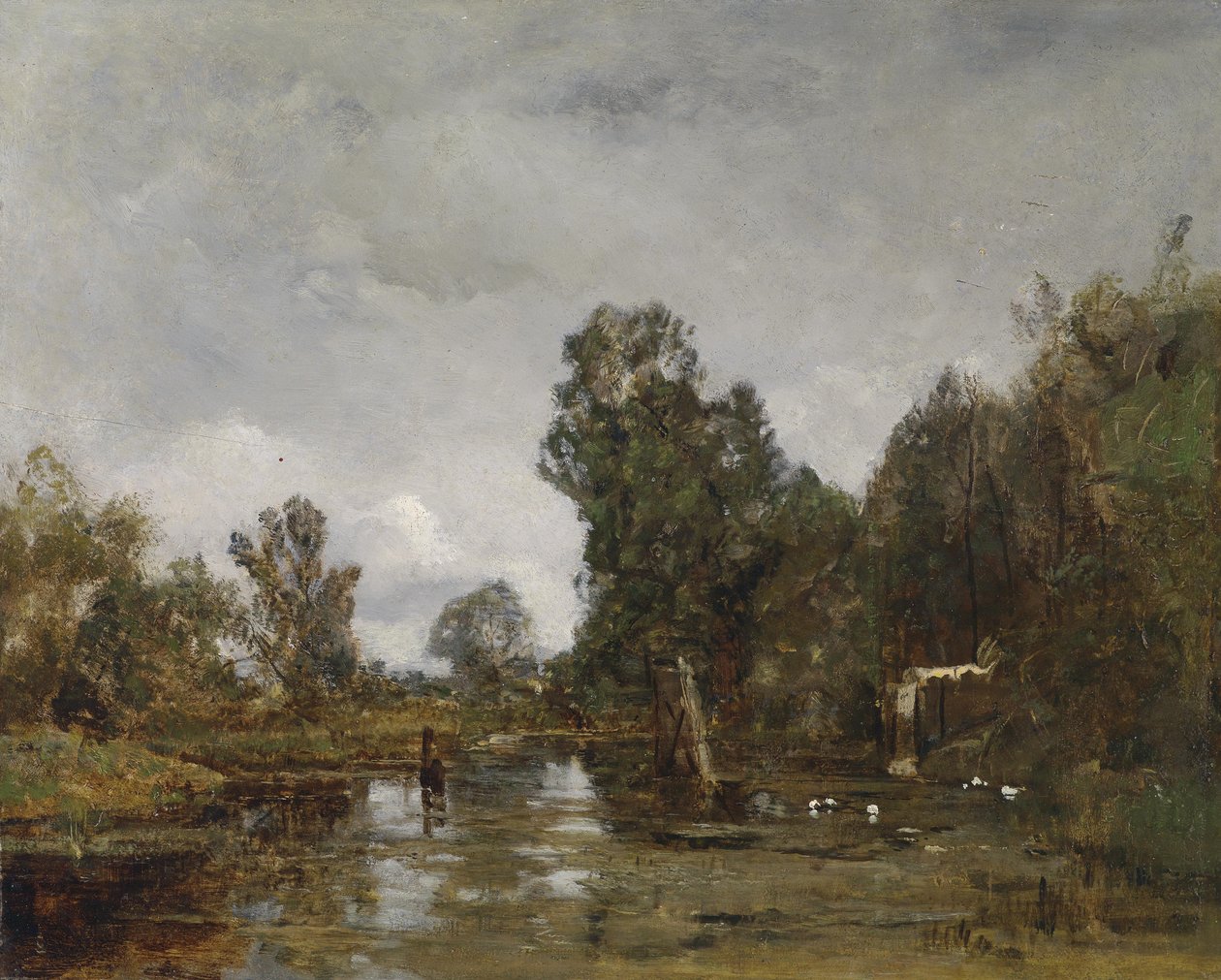 Motiv fra Wien Prater (Krieau) av Emil Jakob Schindler