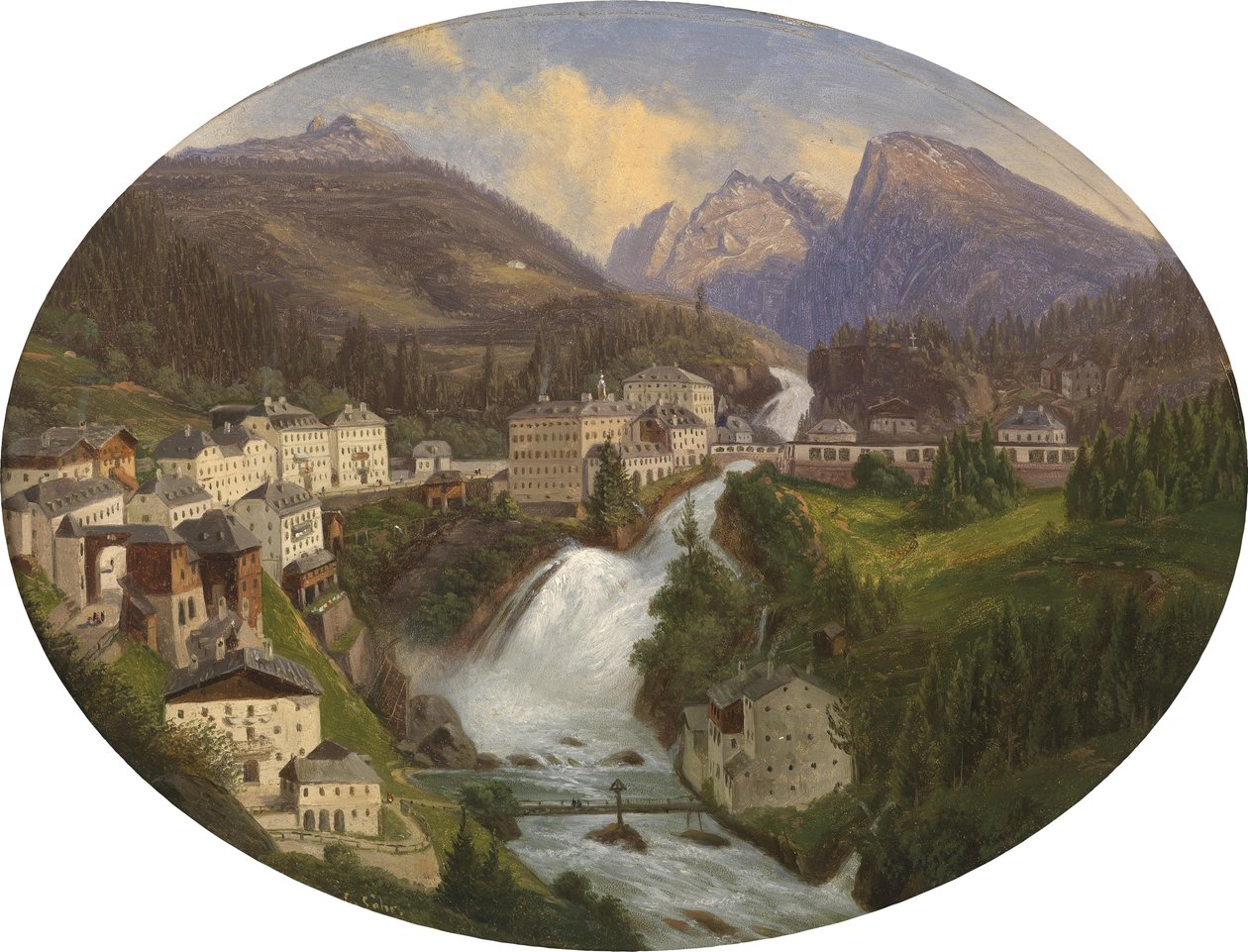 Utsikt over Gastein av Emil Ludwig Löhr
