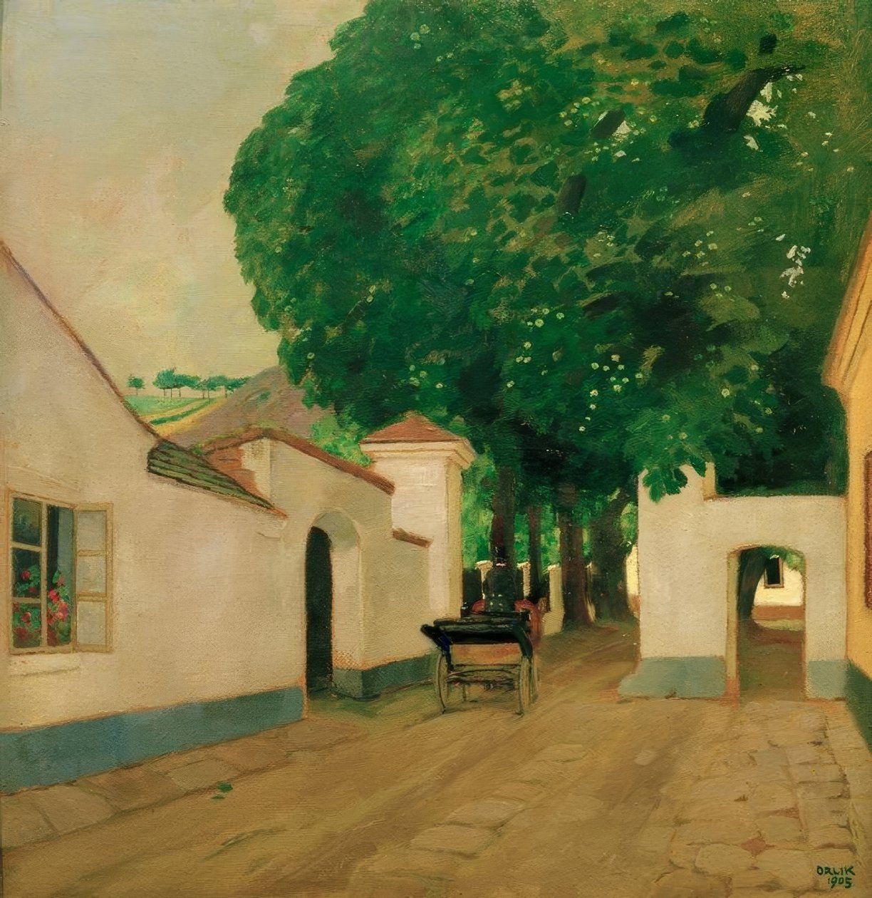 Inngang til herregården av Emil Orlik