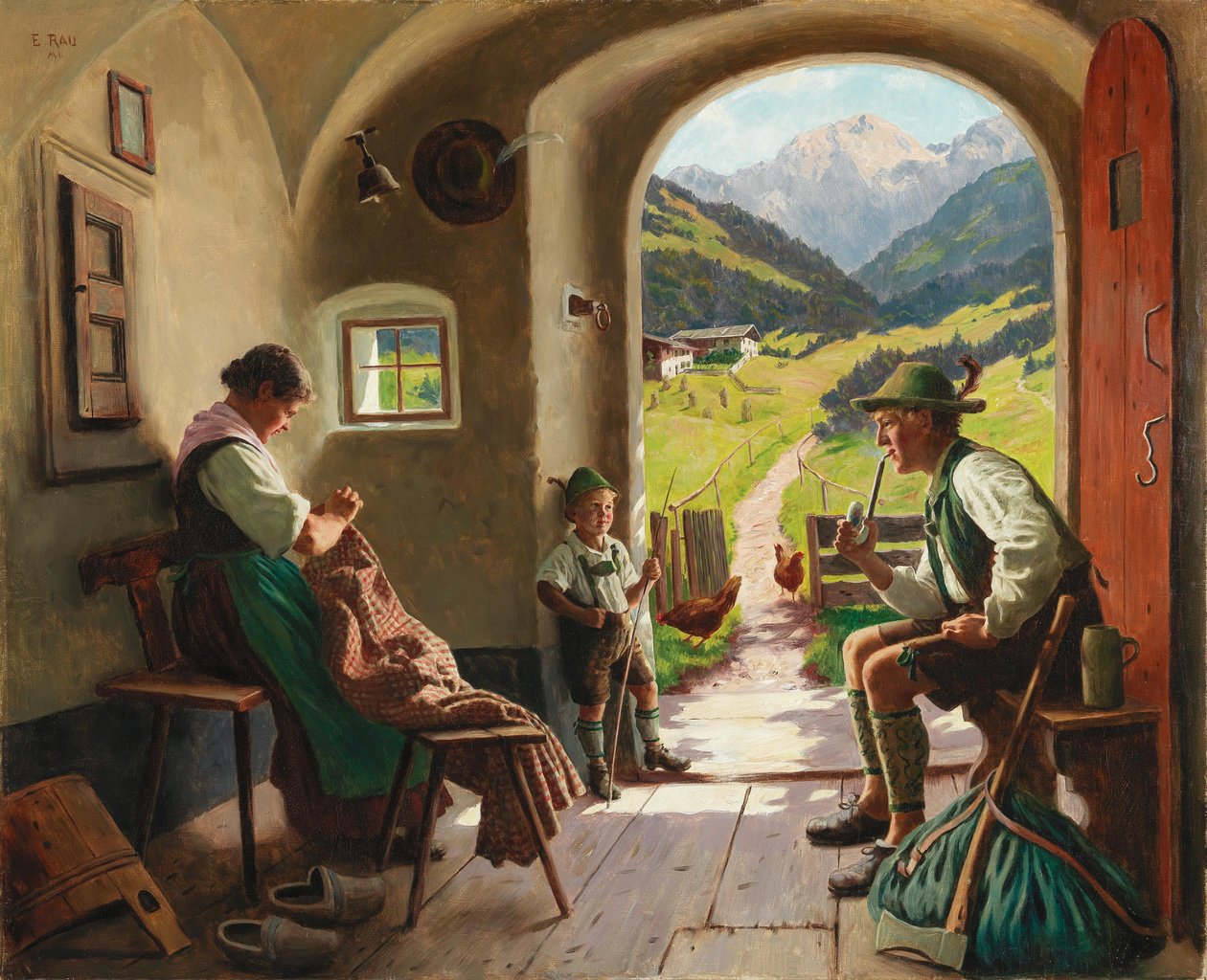 En sommerdag i Tyrol av Emil Rau