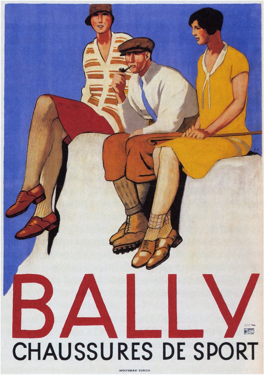 Bally Sports Shoes, 1928 av Emil Cardinaux