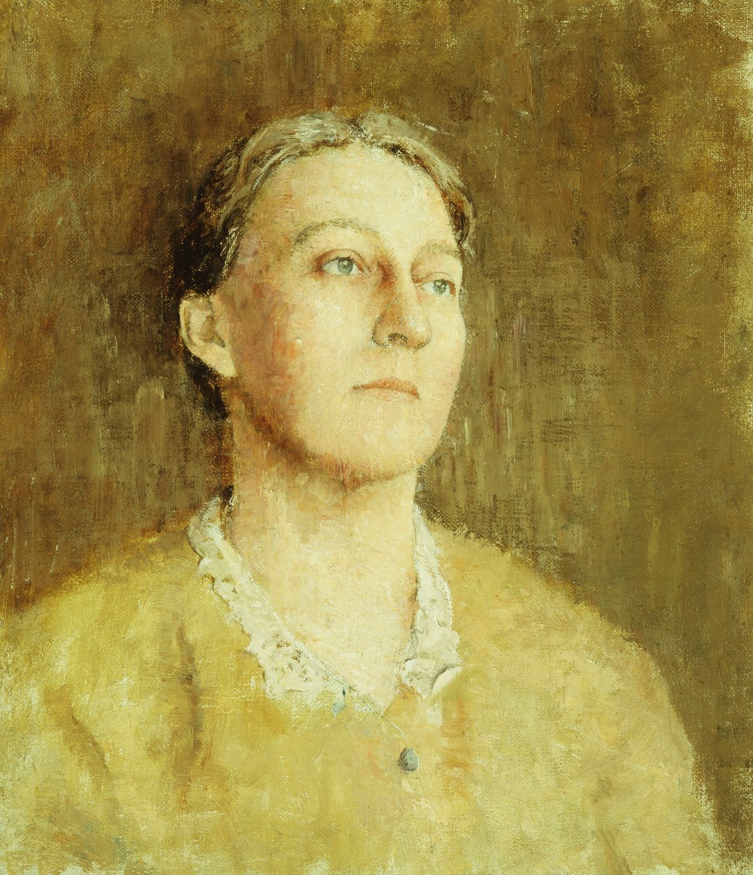 Portrett av kunstnerens kone av Emil Carlsen