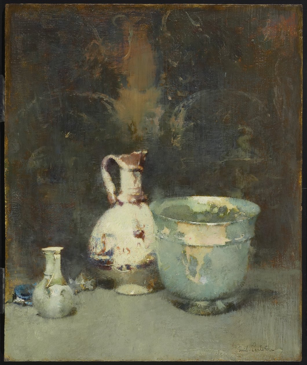 Romersk skål, ca. 1920 av Emil Carlsen