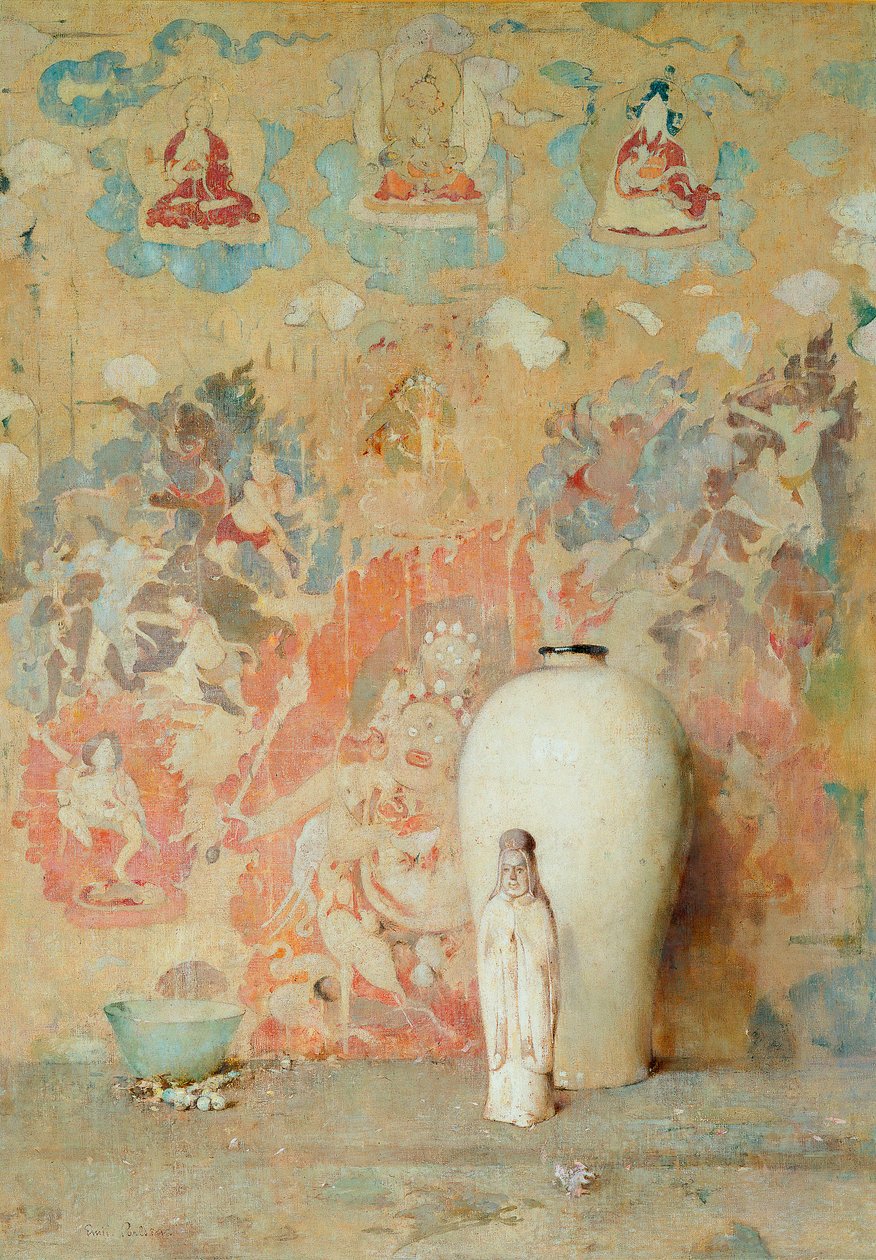 Bildet fra Thibet, ca. 1920 av Emil Carlsen