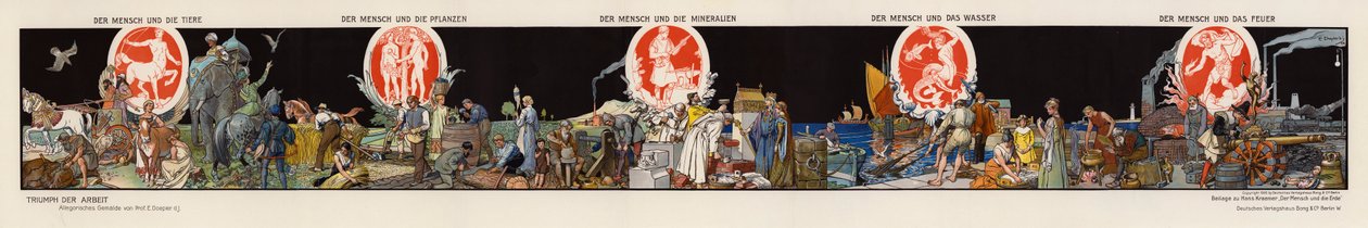 Arbeidets triumf (fargelitografi) av Emil Doepler