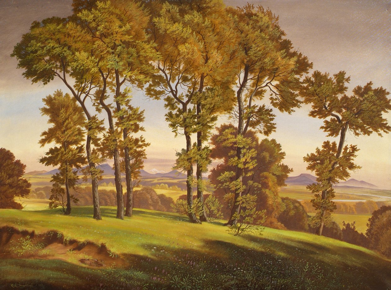 landskap med trær av Emil Ernst Heinsdorff