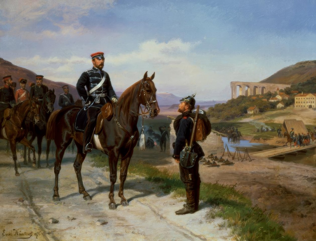 Møte med prins Friedrich Karl av Preussen av Emil Hünten