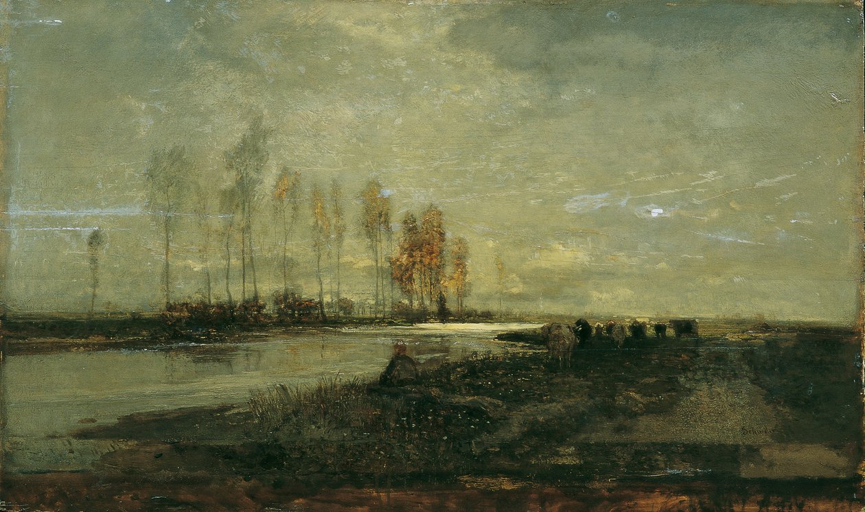 På Thaya nær Lundenburg II av Emil Jakob Schindler