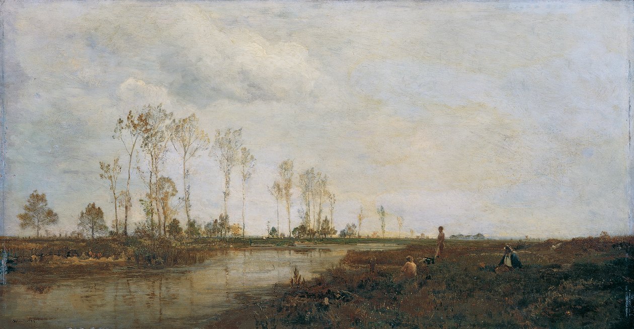 På Thaya nær Lundenburg I av Emil Jakob Schindler