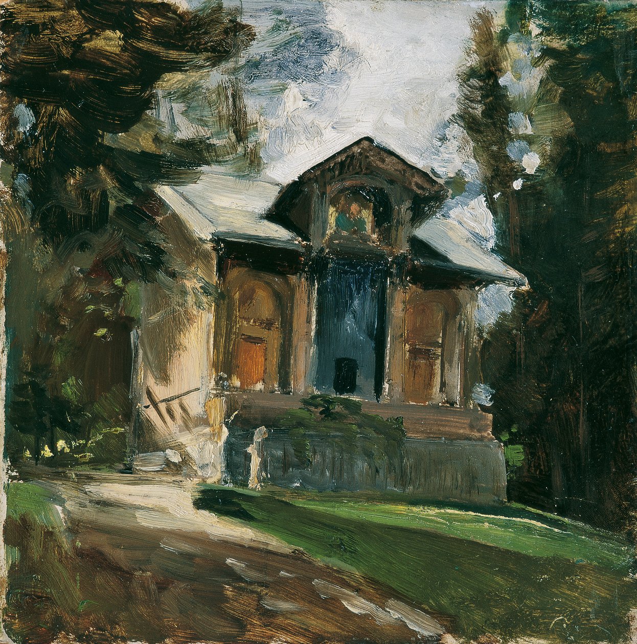 Atelieret til maleren Heinrich von Angeli i Reichenau av Emil Jakob Schindler