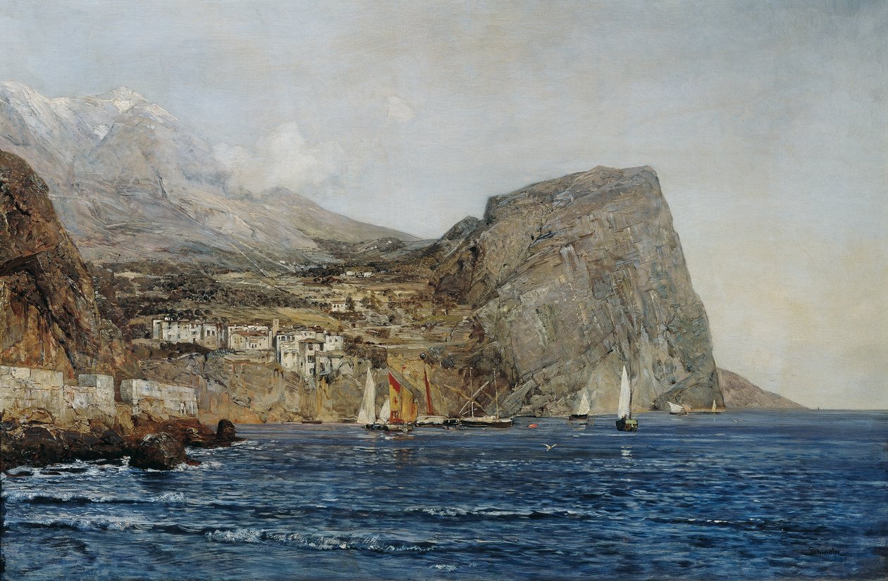 Kystlandskap i Dalmatia av Emil Jakob Schindler