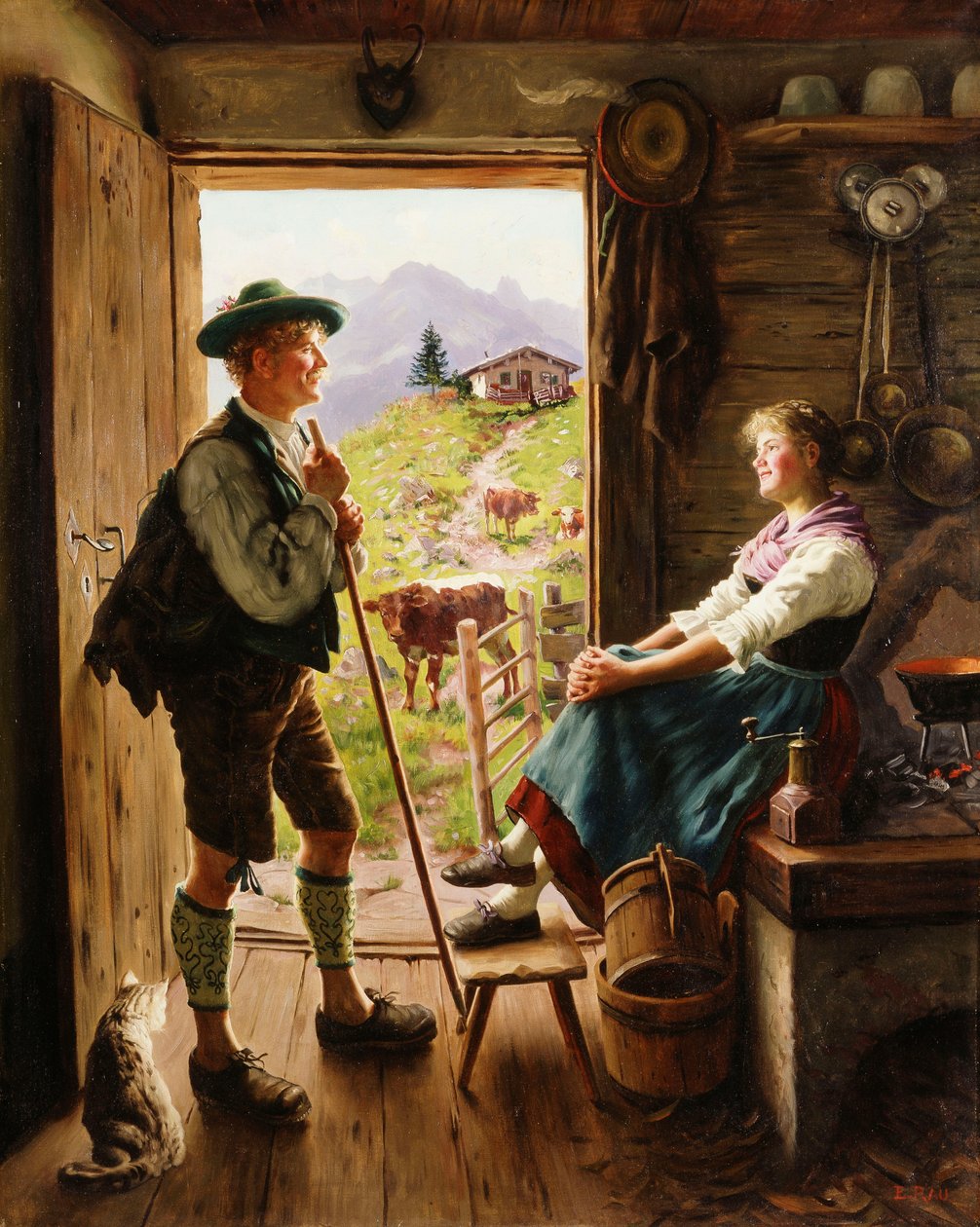 Tyrolsk par, av Emil Karl Rau
