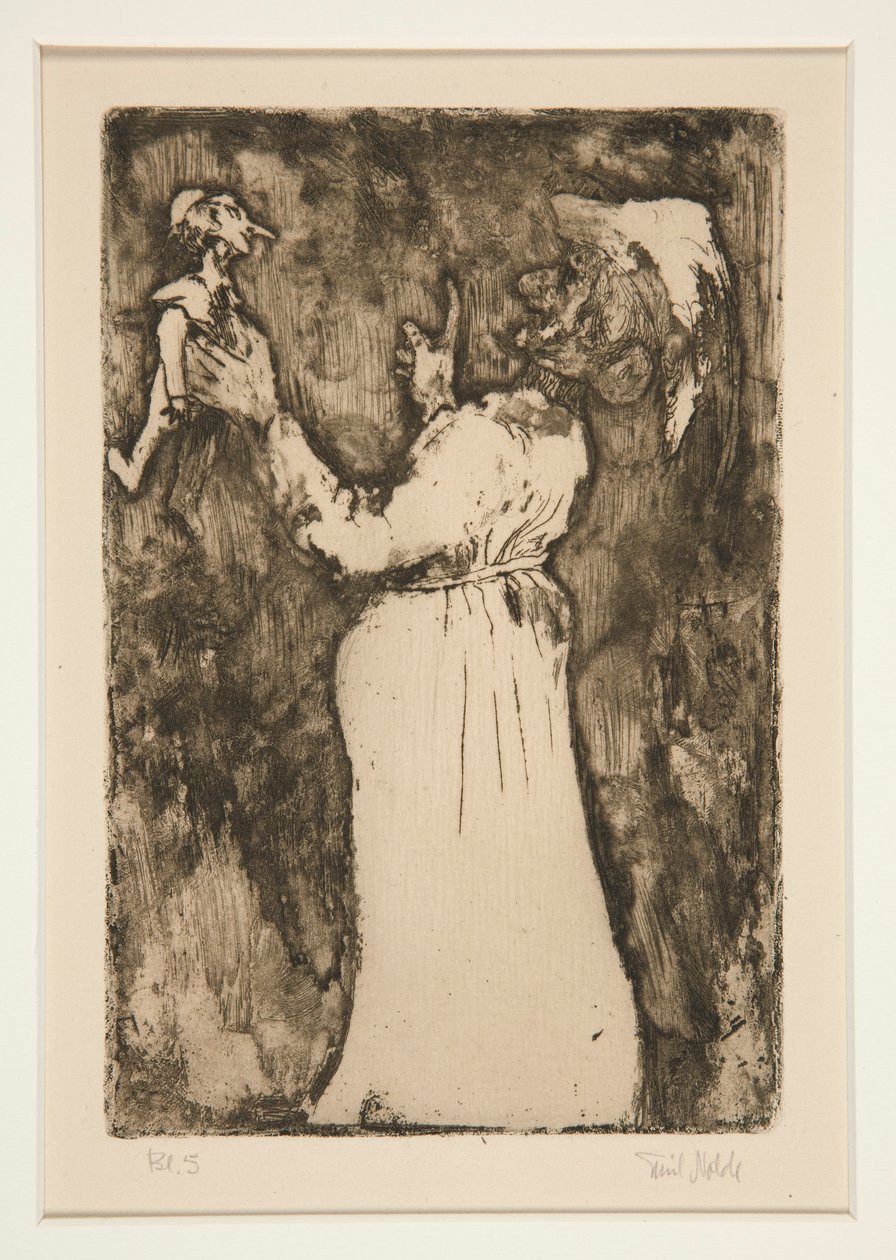 The Little Puppet, plate 7 fra Fantasies (Fantasy) av Emil Nolde