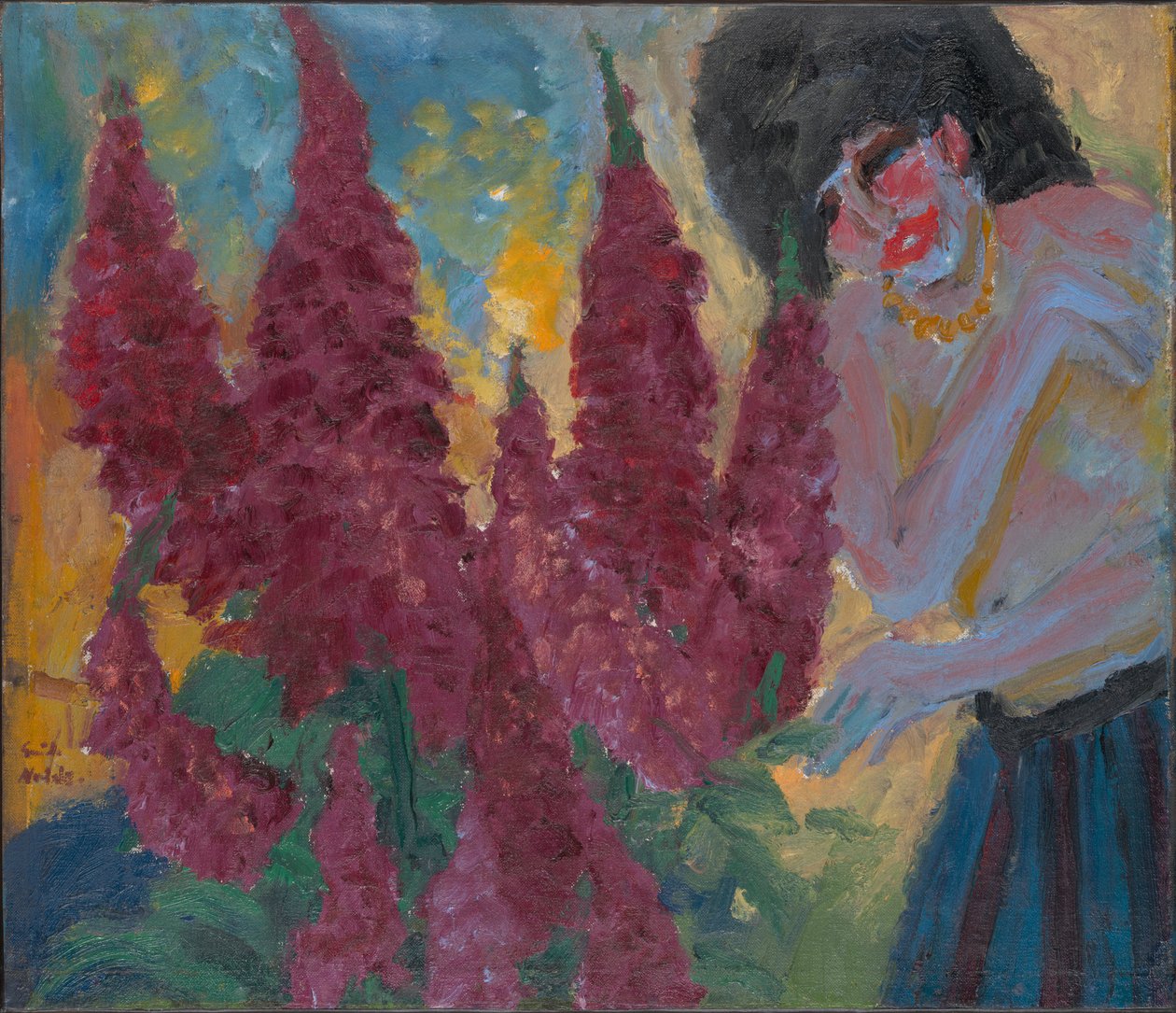 Morgen i blomsterhagen av Emil Nolde