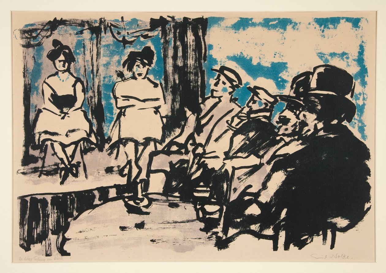Tingel-Tangel III av Emil Nolde