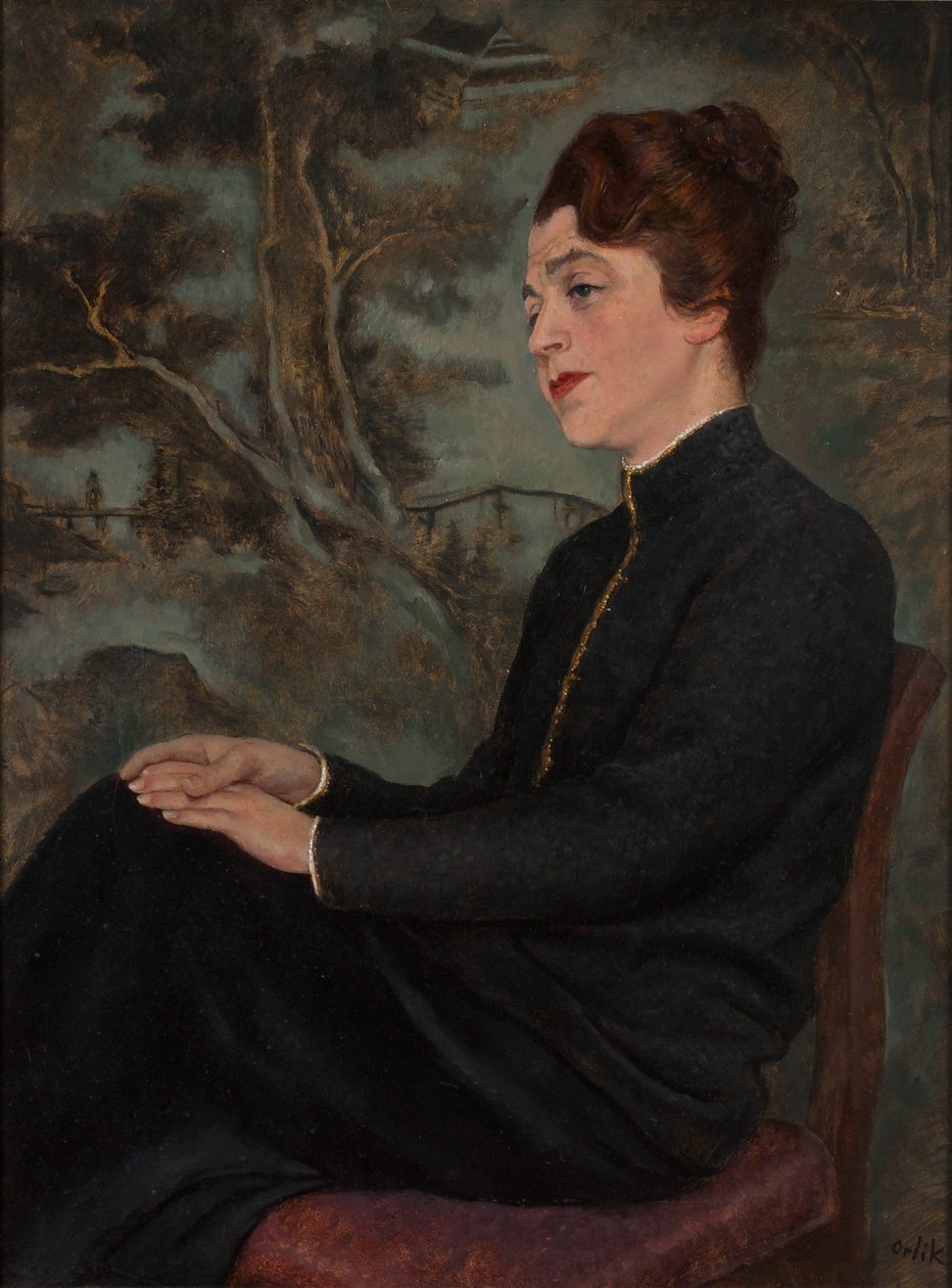 dameportrett av Emil Orlik