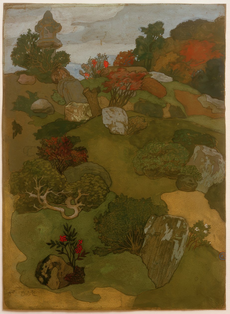 En gammel hage i Kyôto av Emil Orlik
