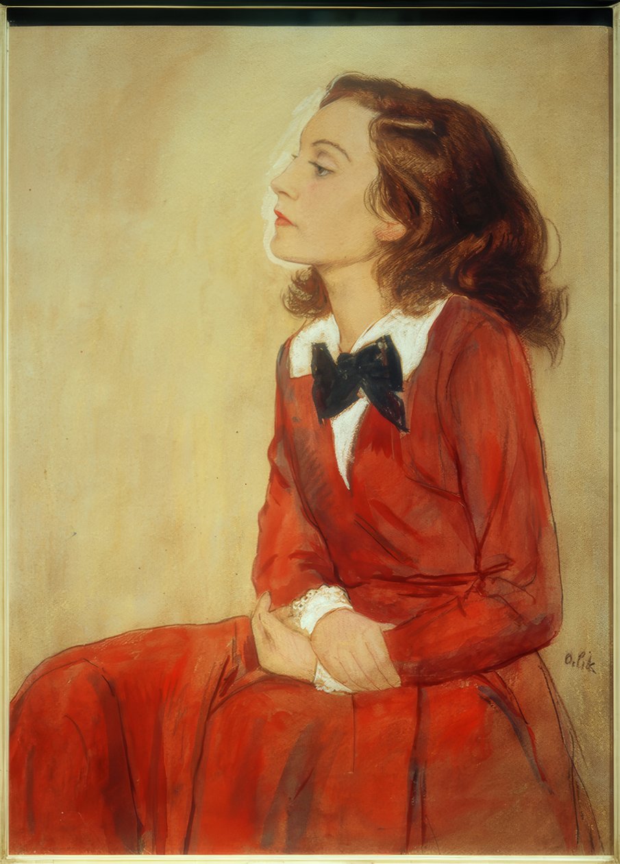 Elisabeth Bergner, portrett / tegning v. E. Orlik av Emil Orlik