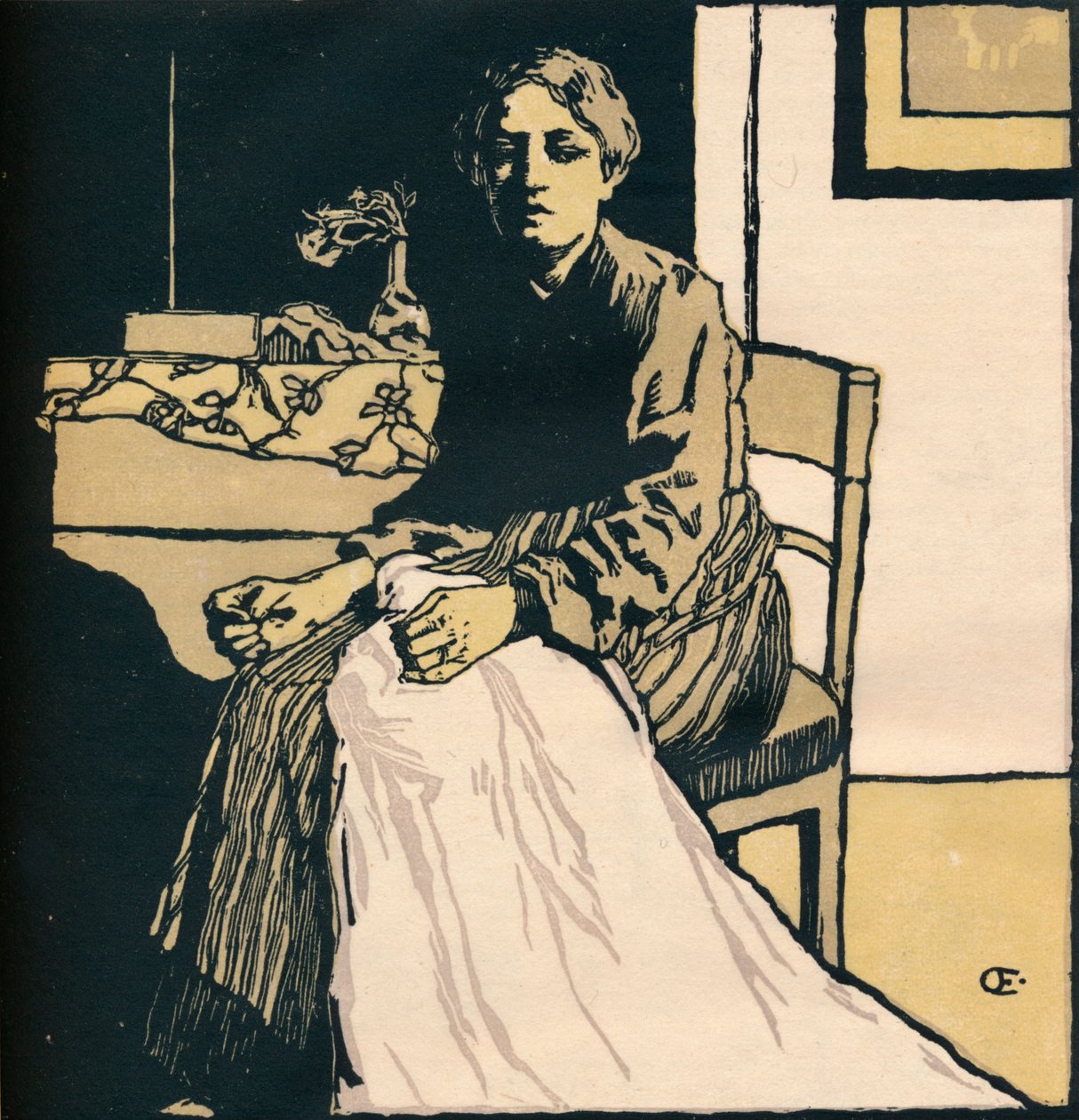 Syersken, ca 1900 av Emil Orlik