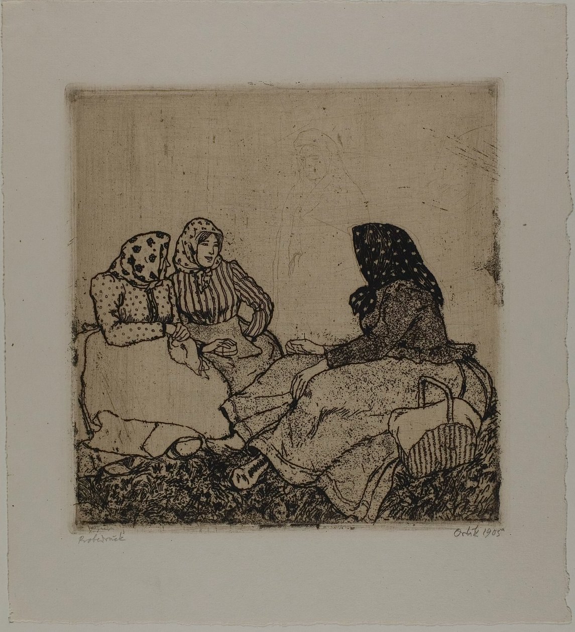 Tre kvinner av Emil Orlik