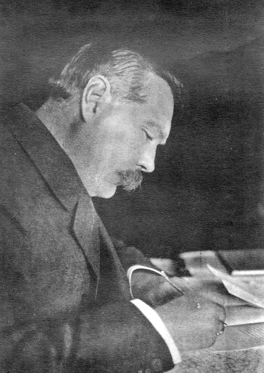 Sir Arthur Conan Doyle, skotsk forfatter, 1912. av Emil Otto Hoppe