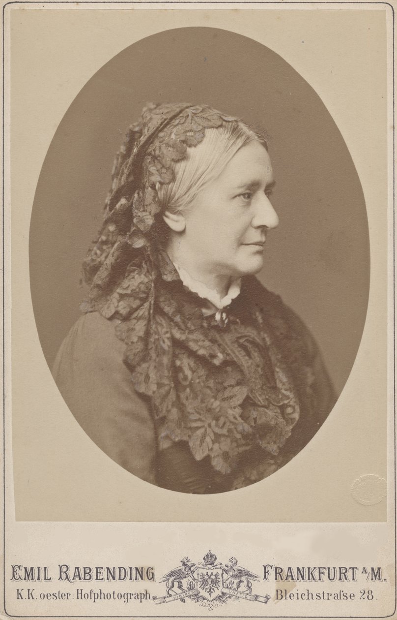 Portrett av Clara Wieck-Schumann 1819-1896, 1883. av Emil Rabending