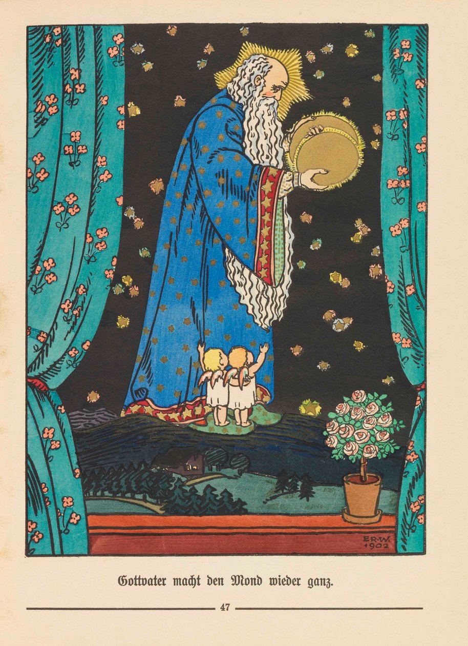 Illustrasjon for Der Buntscheck av Richard Dehmel, 1904. av Emil Rudolf Weiss