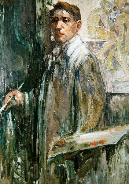 Selvportrett, ca. 1910 (olje på lerret) av Emil Zoir