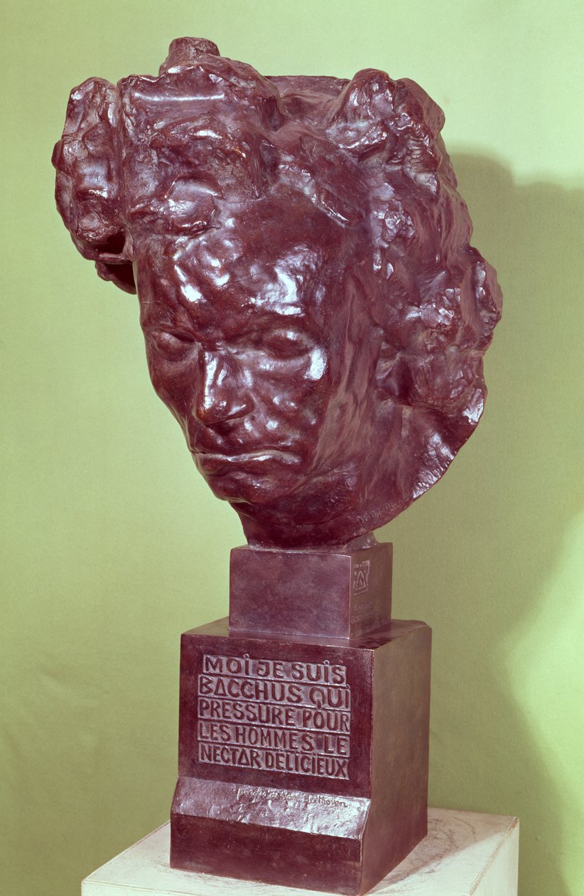 Portrettbyste av Ludwig van Beethoven (1770-1827) 1901 (bronse) av Emile Antoine Bourdelle