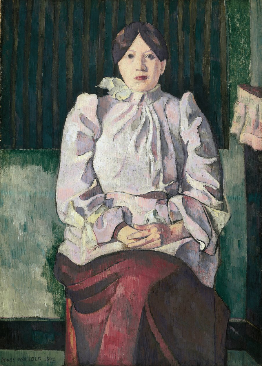 Portrett av Marie Lemasson av Emile Bernard